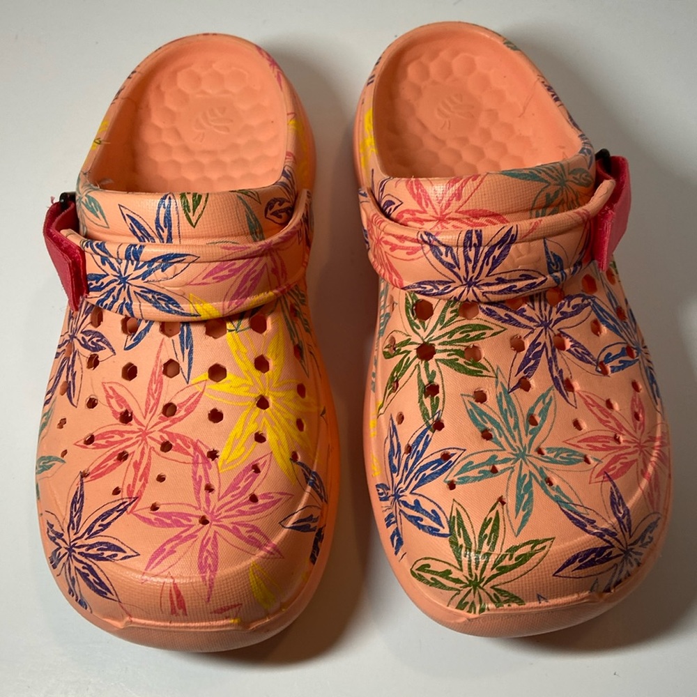 Joy Bees Floral Clogs